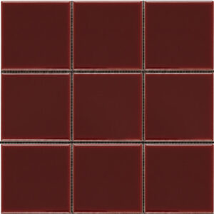 KADİFE KIRMIZI FLAT SQUARE MOZAİK